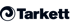 Dunkelblaues Tarkett Logo mit einer kreisförmigen Spirale links neben dem Markennamen auf schwarzem Hintergrund.
