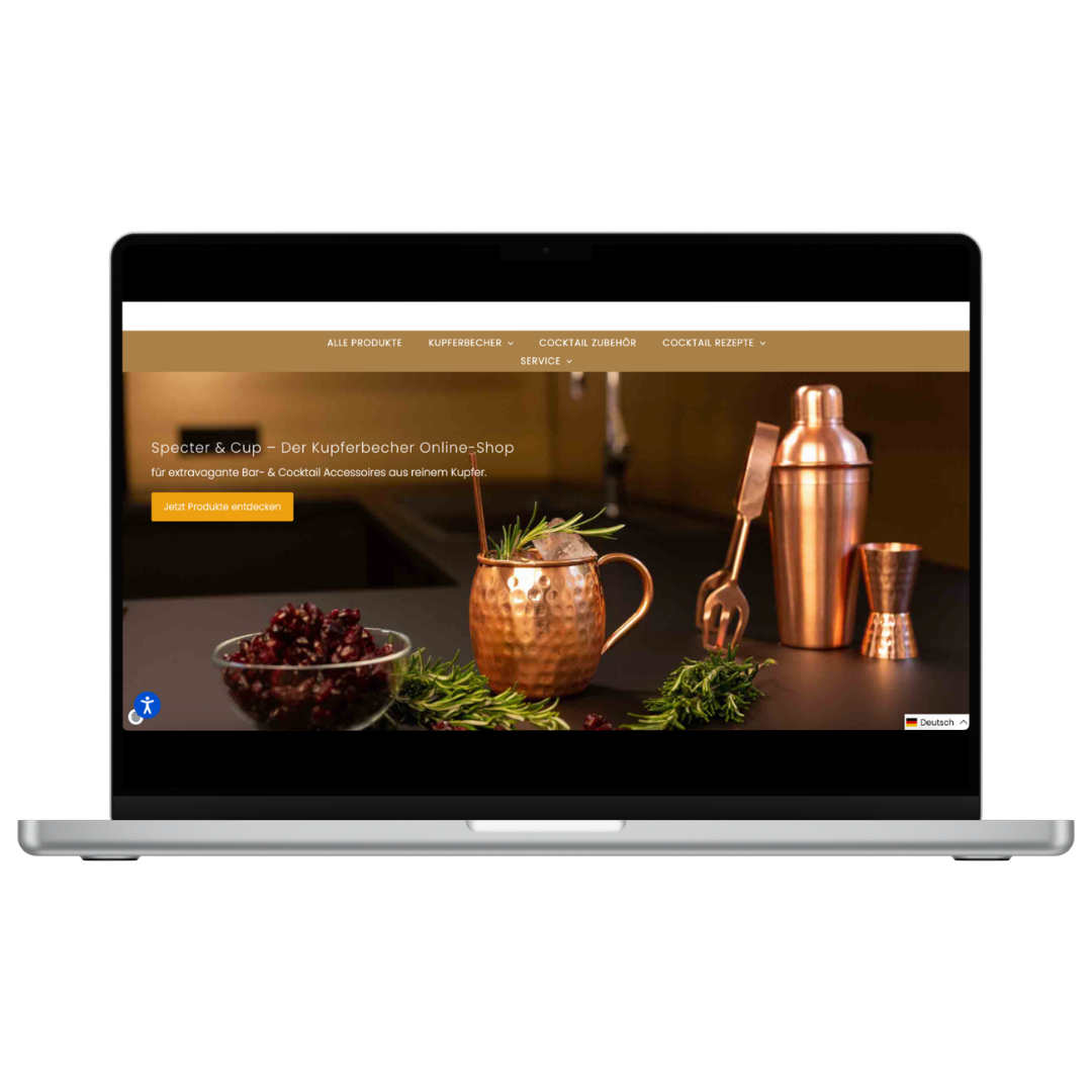 Specter & Cup, Referenzprojekt von ecom flow