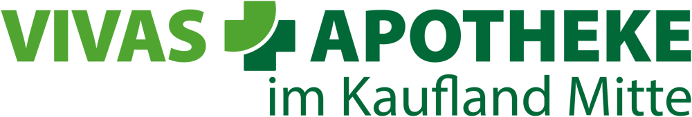 Logo VIVAS APOTHEKE im Kaufland Sieker mit grünem Kreuz.