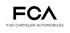 FCA logo with "FIAT CHRYSLER AUTOMOBILES" text below it on a dark green background.