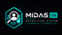 Logo von MIDAS OS Recruiting System mit einer Lupe über einem Personensymbol in einem türkisfarbenen Sechseck.