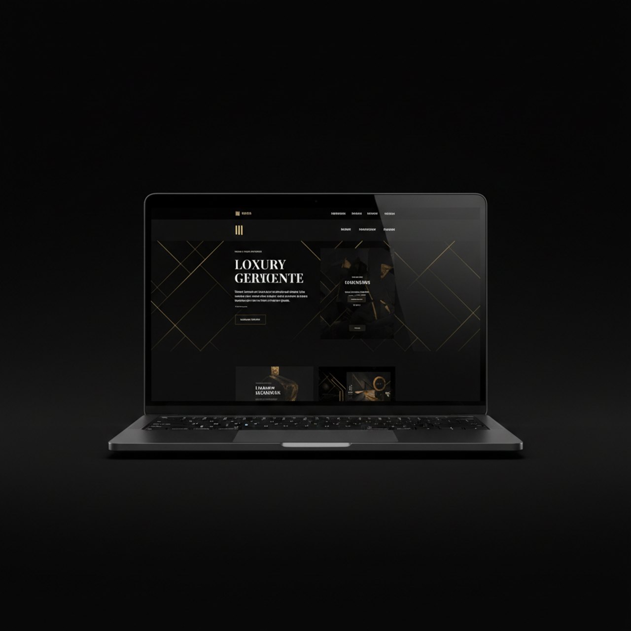 Website auf dem Laptop