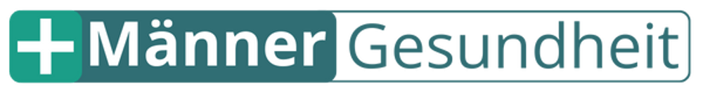 Grünes Rechteck mit weißem Pluszeichen und den Wörtern „Männer Gesundheit“.
