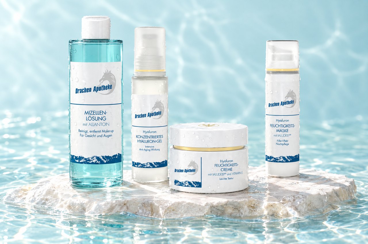 Hyaluron-Routine im Wasser (KI-generiert)