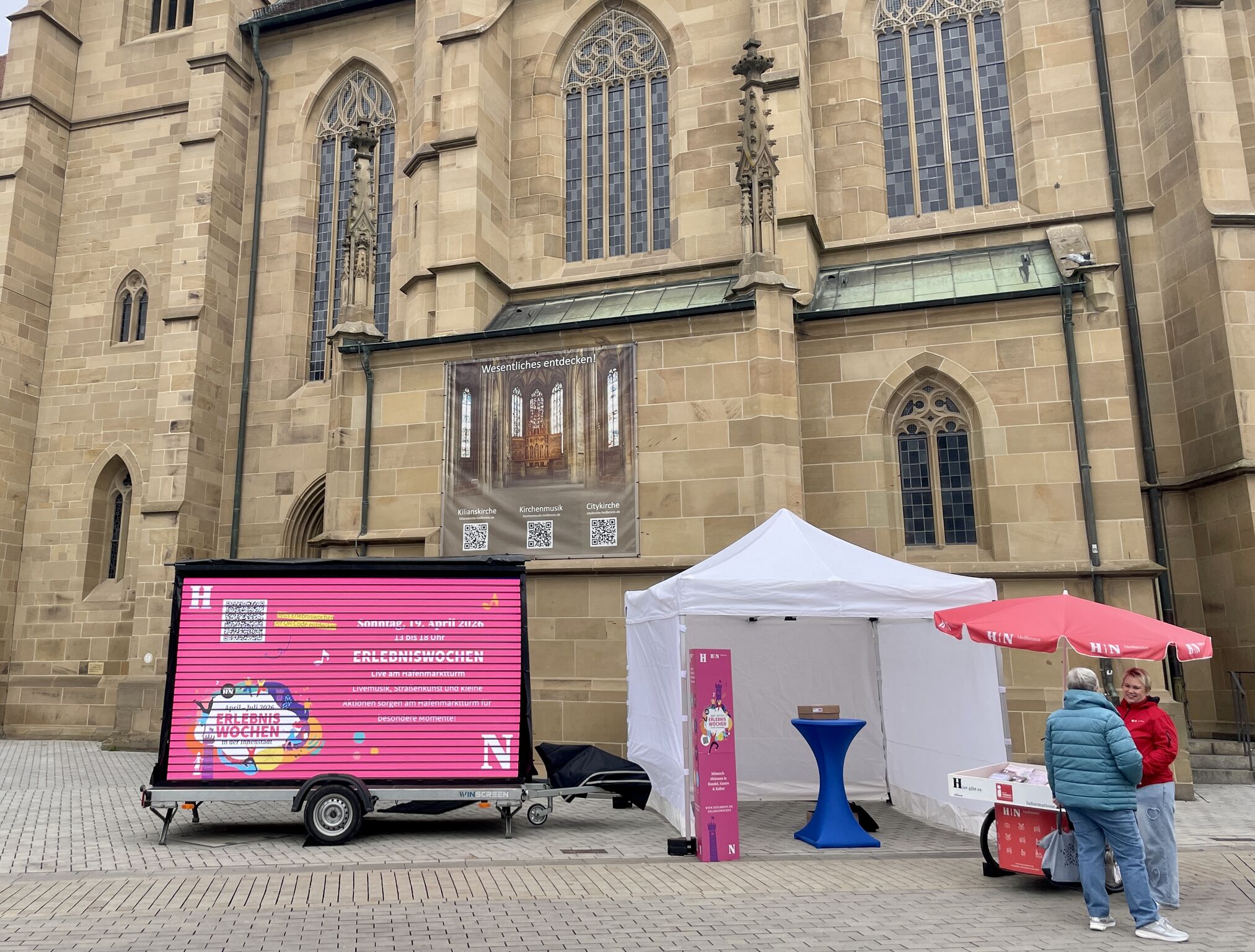 Mobiles LED-Trailer-Videoboard bei den Heilbronner Erlebniswochen