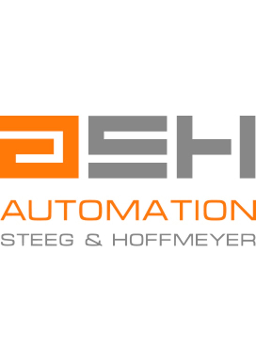 Logo von "ASH AUTOMATION STEEG & HOFFMEYER" in Orange und Grau.