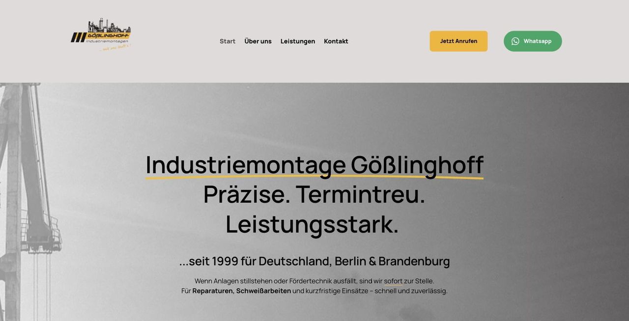 Industriemontage Gößlinghoff