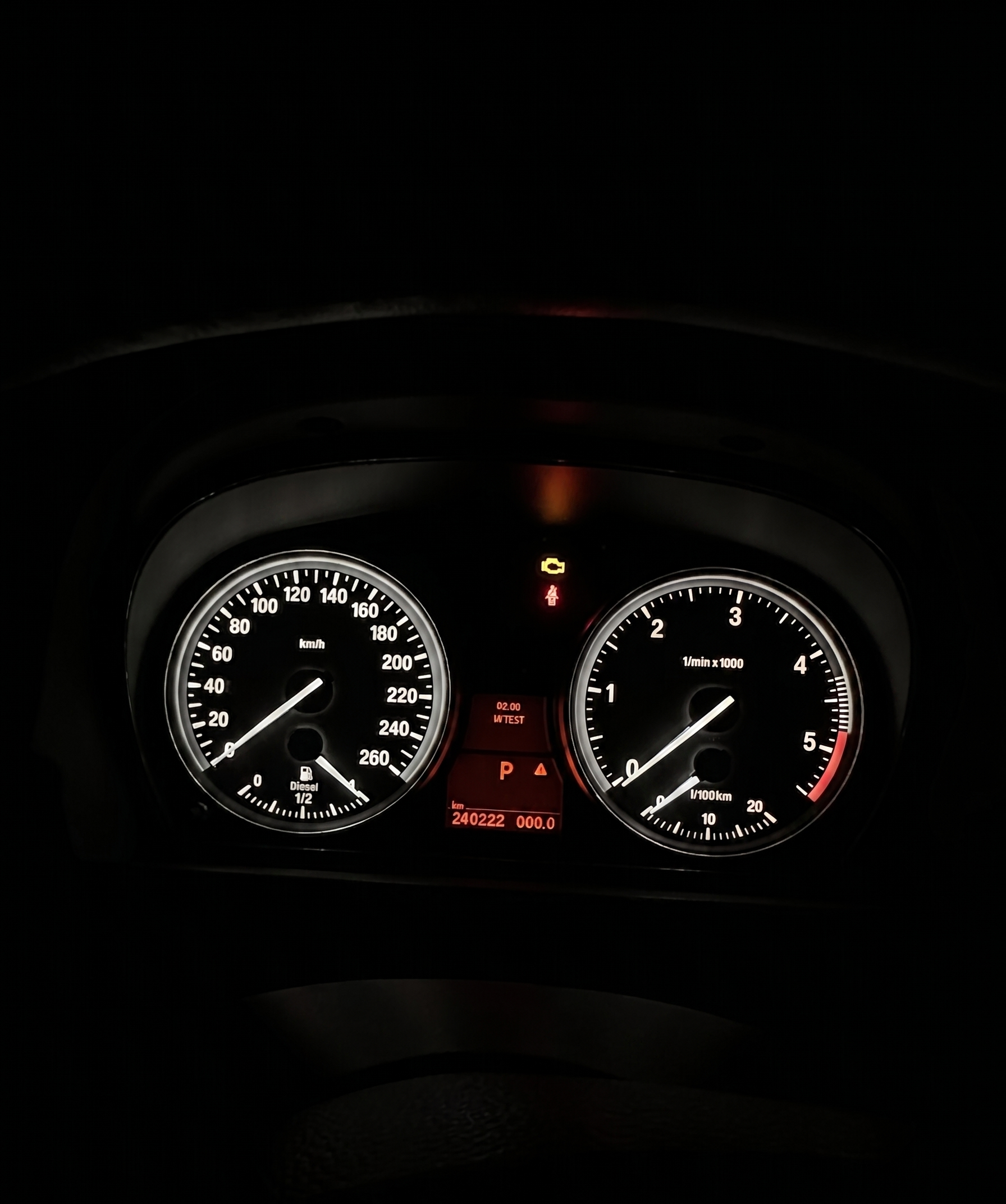 BMW E90 Weiße Nadeln Ohne Display