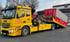 Abschleppfahrzeug mit einem speziellen Container zum abschleppen von HV-Fahrzeugen