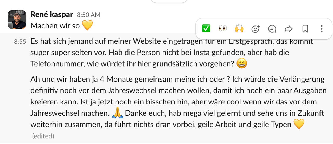 Kundenergebnis aus dem Fitpreneur Collective