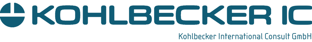 "KOHLBECKER IC" Logo in Blau auf grünem Hintergrund, darunter "Architektur & Solutions, Integrated Consultancy GmbH".