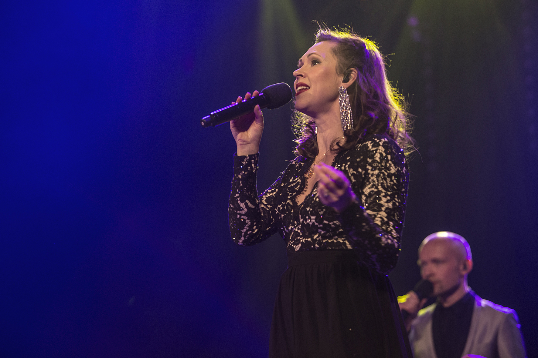 Solo moment with The Real Group at the Orpheum, Voices of Spirit 2017, Graz