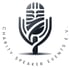 Graues Mikrofon-Logo mit Text "CHARITY SPEAKER EVENTS E.V." in einem Halbkreis darunter.