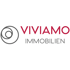 Viviamo Immobilien Logo: Rotes "VIVIAMO" über grauem "IMMOBILIEN" mit grauem Spiral-Symbol links.