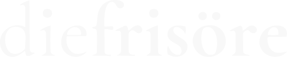 Weißer Text "diefrisöre" auf grünem Hintergrund.
