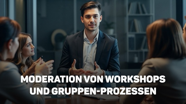 Tim Christopher Gasse im Moderationstraining mit einem Team im Unternehmen