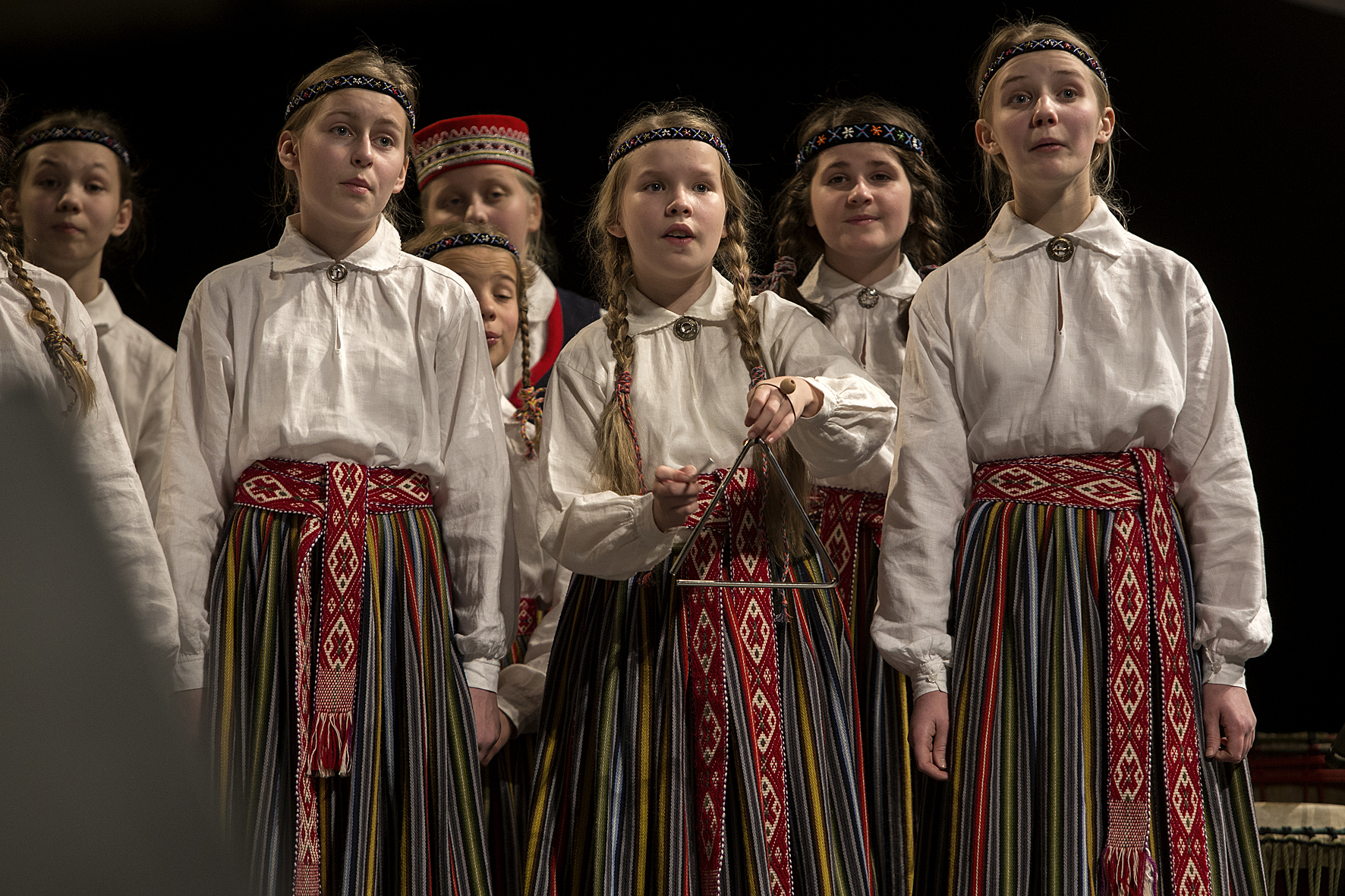 Latvian girls' choir TIARA performing on the Stadthalle stage on 18 November, Voices of Spirit 2016, Graz