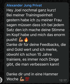 Alexander: nach 15 Jahren Training noch Dinge verbessert