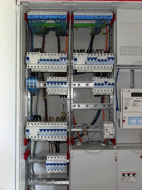 Sauber aufgebauter Zählerschrank