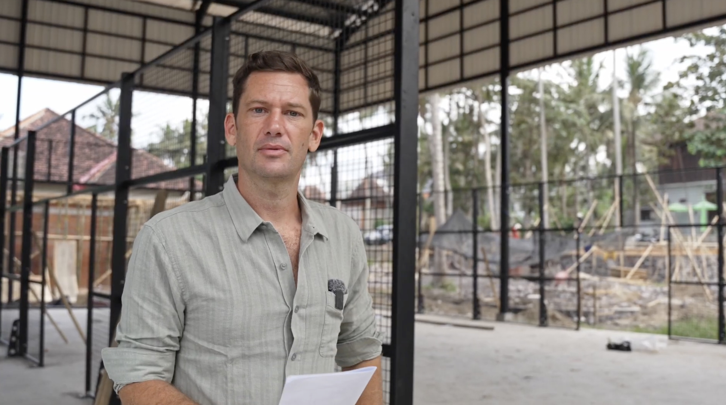 Moritz Drabusenigg, Project & Construction Lead, auf der Baustelle