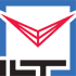 Rotes dreieckiges Logo mit horizontalen Linien und schwarzem "ILT"-Text darunter.