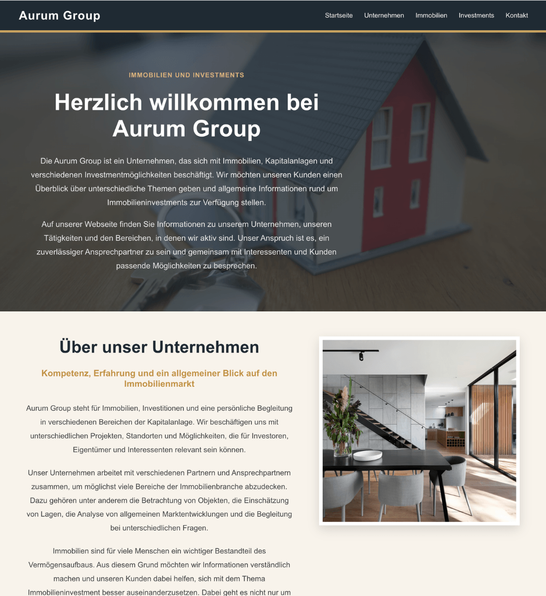 Vorher Website