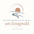 Logo der Psychotherapeutischen Praxis am Zeisigwald mit einer abstrahierten Sonne über einem Weg und dem Slogan zurück zu dir.