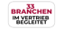 Weißes Rechteck mit abgerundeten Ecken und schwarzem Rand; Text: "33 Branchen im Vertrieb begleitet".