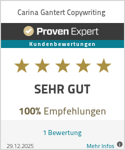 Erfahrungen & Bewertungen zu Carina Gantert Copywriting