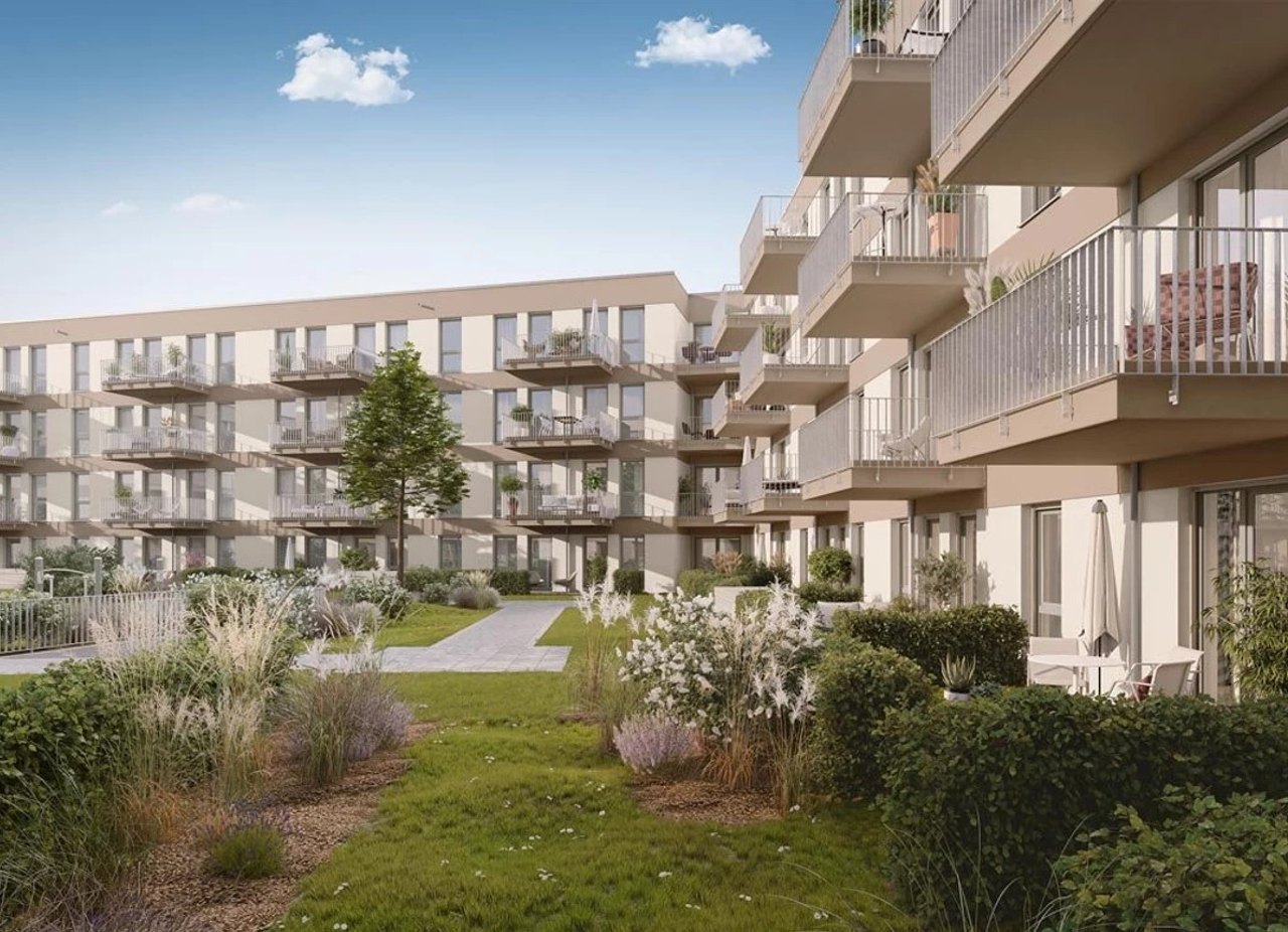 Bergfelde Living – Wohngebäude mit Balkonen und Dachterrassen