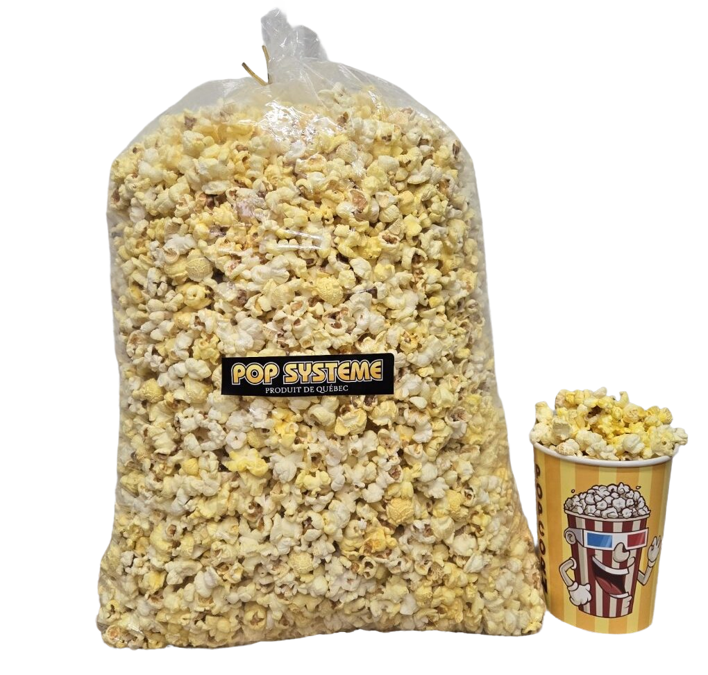 Grand sac de popcorn Pop Système conçu pour les réchauds