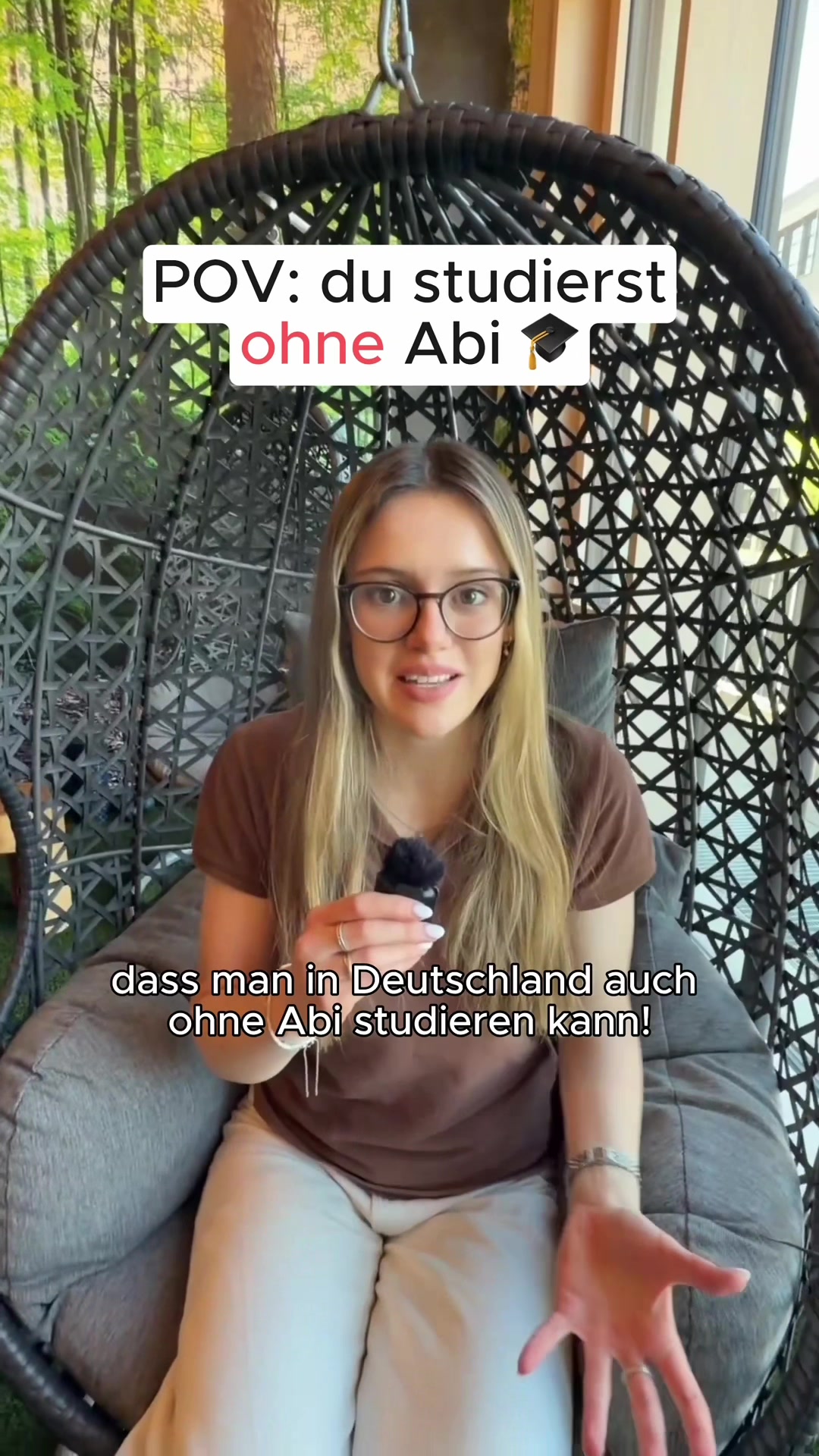 Standbild aus dem Beitrag über das Studieren ohne Abitur