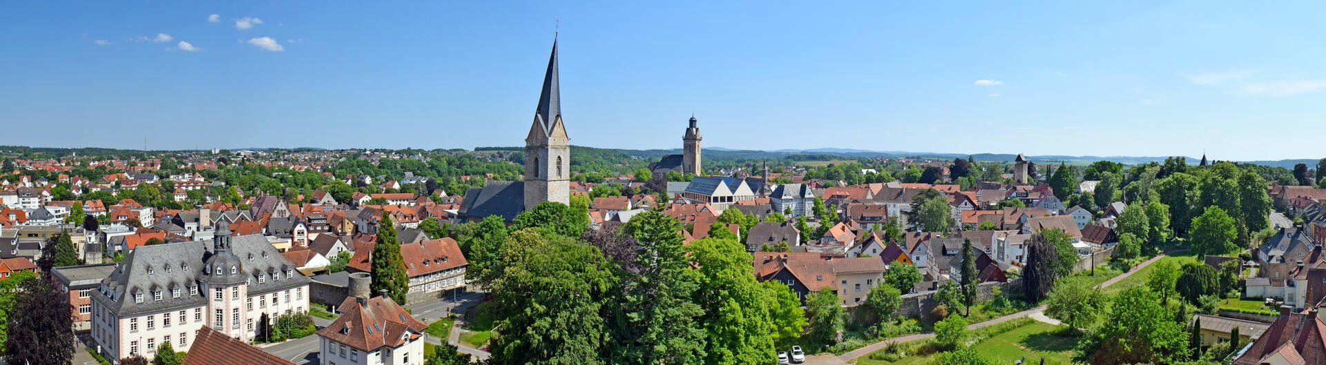 Blick über Korbach in Nordhessen