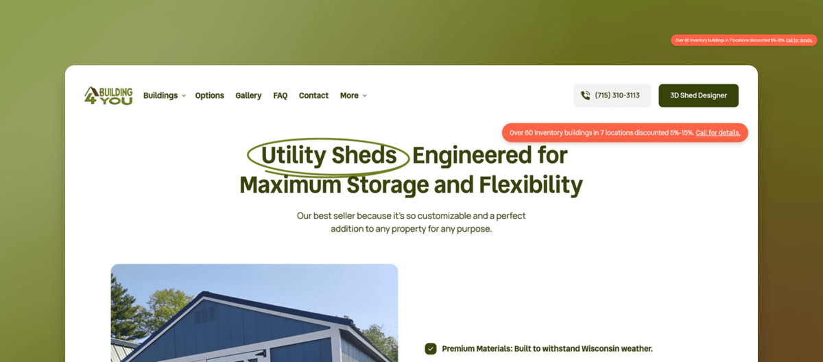 Utility Sheds: Sizes, Pricing & Durable Storage Solutions | A Building ...