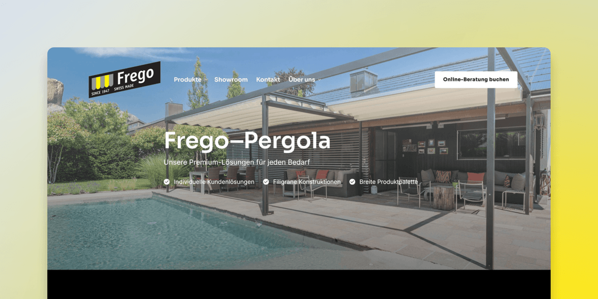 Frego-Pergolen: Eleganz & Stabilität für Ihren Raum