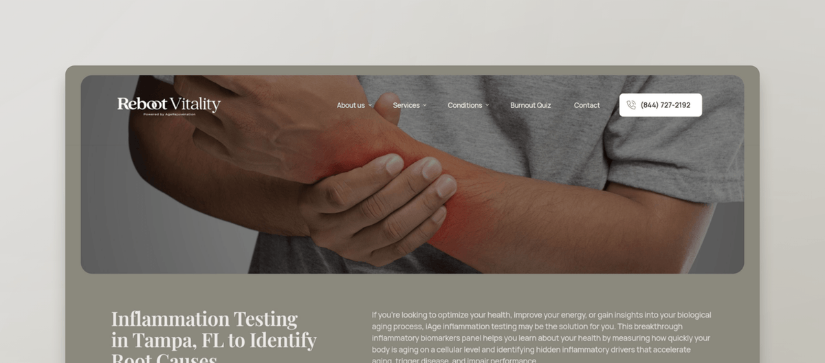Inflammation Testing in Tampa, FL | Root Cause Labs Care