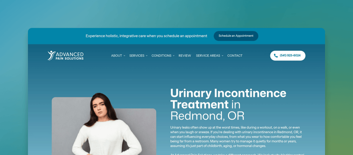 Urinary Incontinence Redmond: O-Shot near US-97