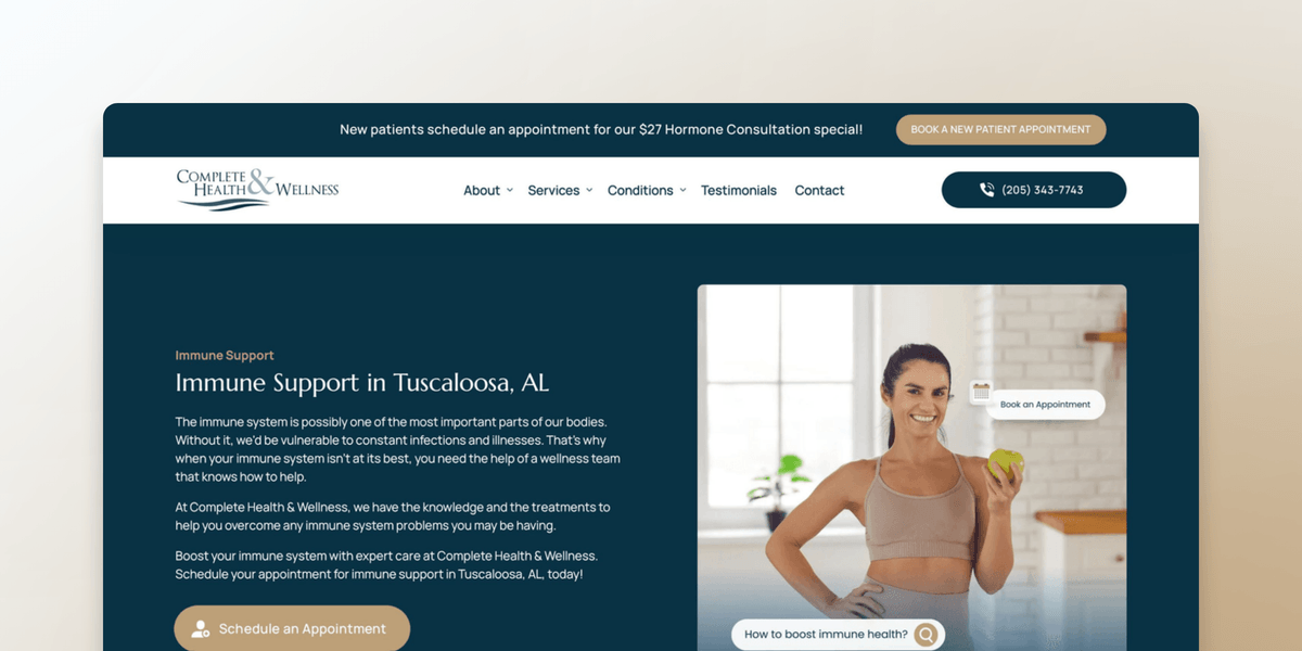 Immune Support - Tuscaloosa AL | Complete Health & Wellness