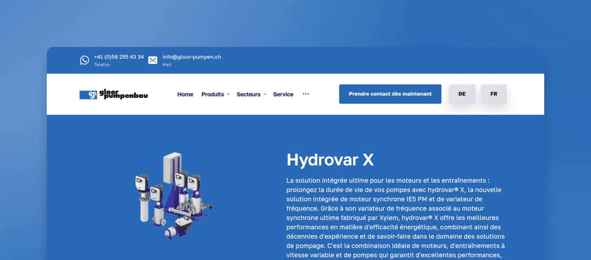 Hydrovar X - FR | Gloor Pumpenbau AG