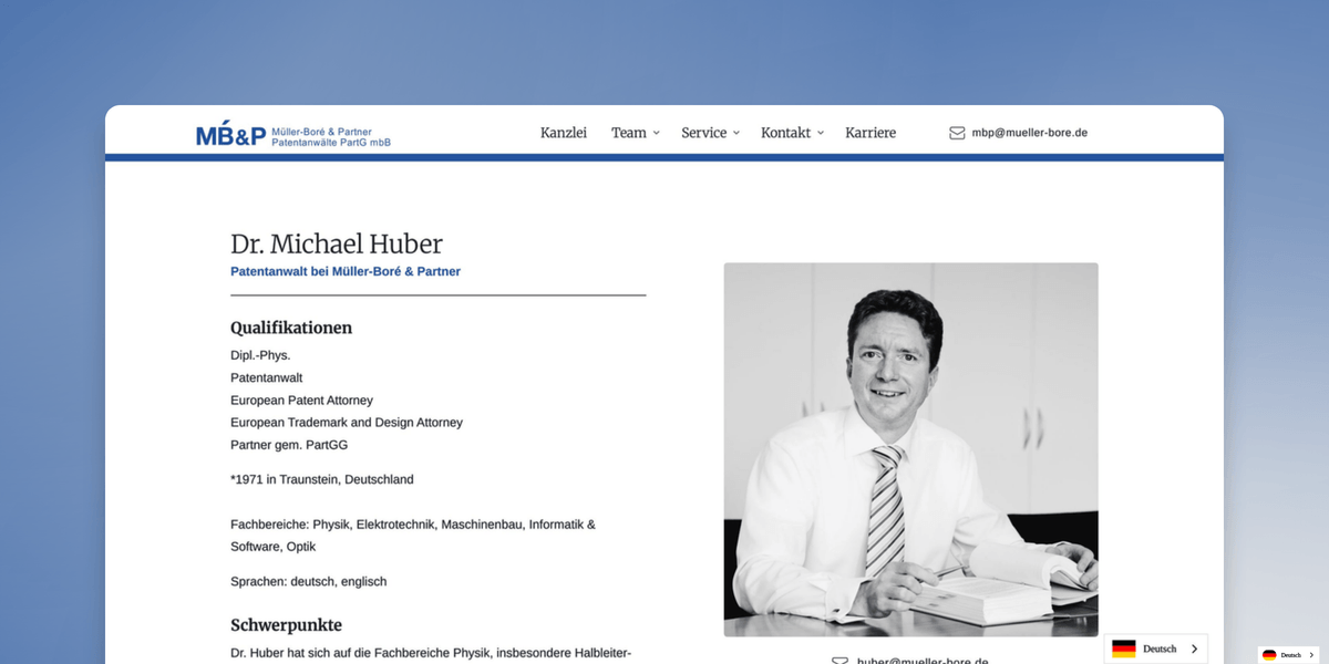 Dr. Michael Huber