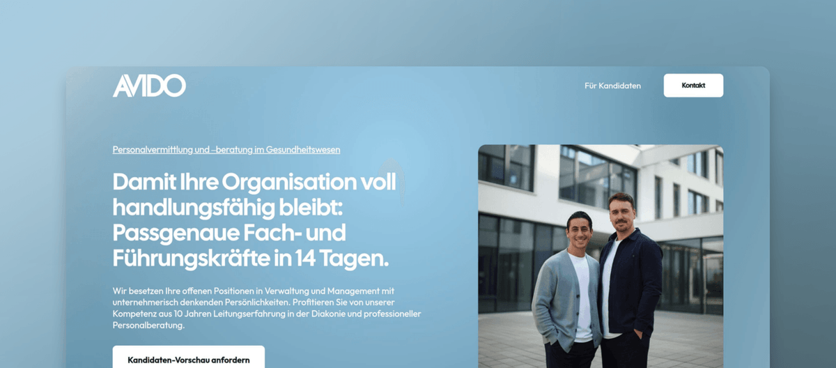 AVIDO | Personalvermittlung & -beratung im Gesundheitswesen