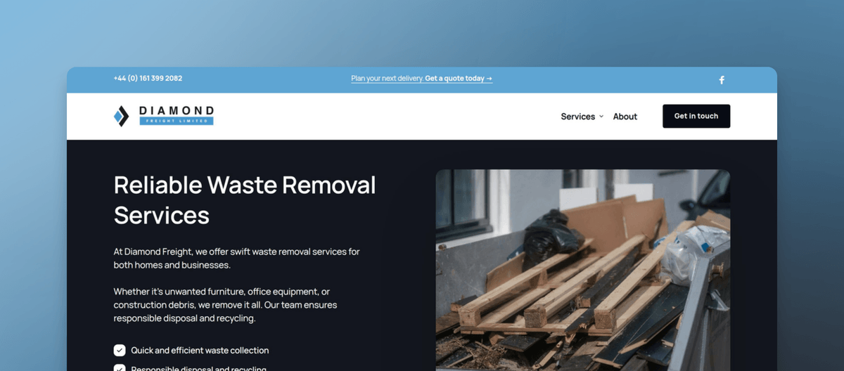 Waste Removal UK | Fast & Responsible Clearance | Diamond Freight ...