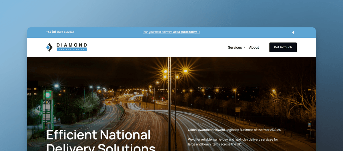Diamond Freight | Same-Day & Specialist Delivery Across the UK ...