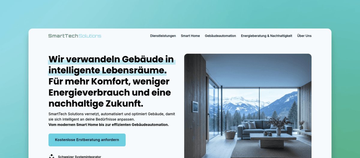 SmartTech Solutions: Smart Home und Gebäudeautomatisation