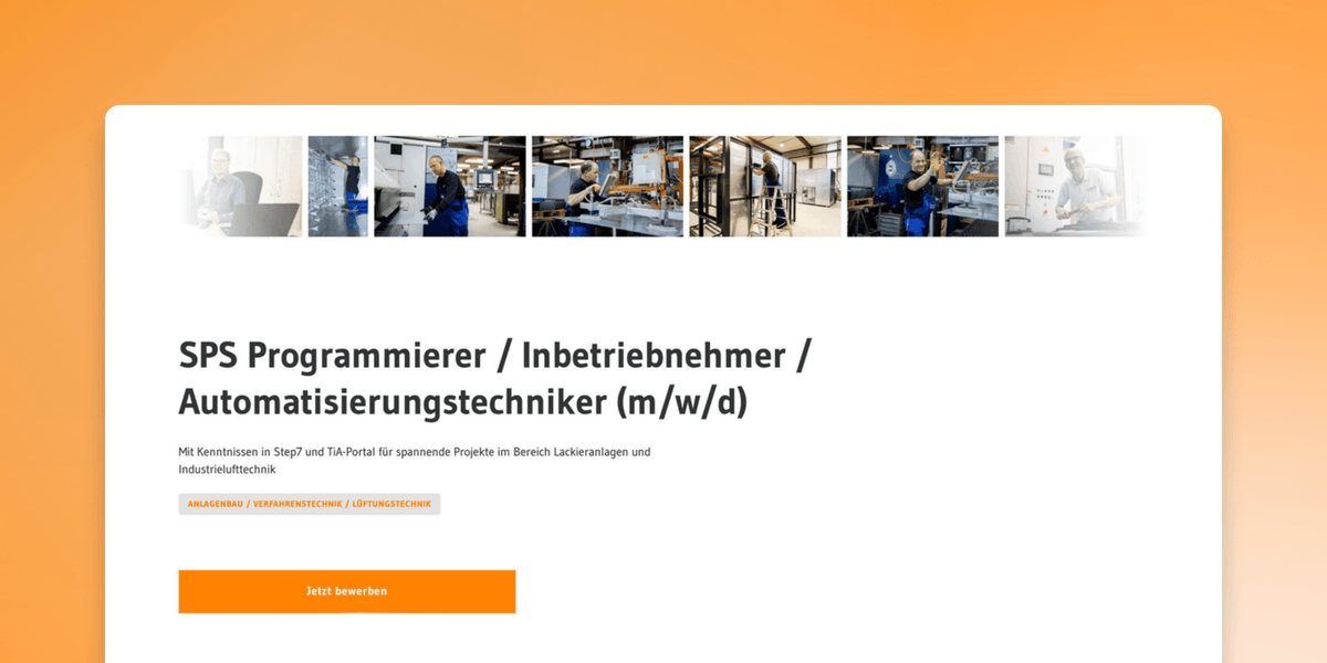 SPS Programmierer / Inbetriebnehmer (m/w/d)