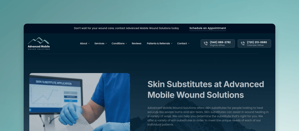 Skin Substitutes for Wound Care | Advanced Mobile Wound Care