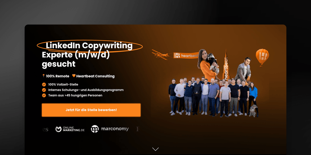 LinkedIn Copywriting Experte