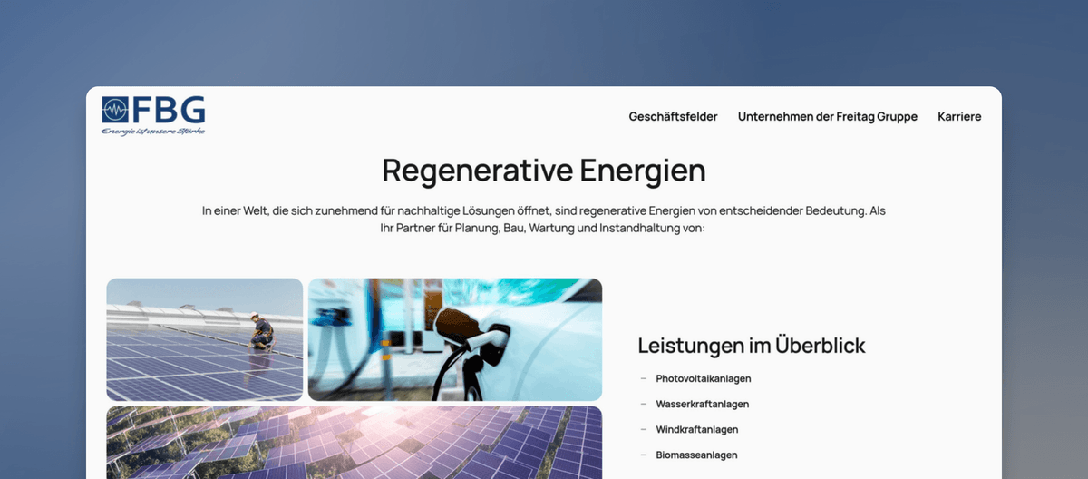 Regenerative Energien