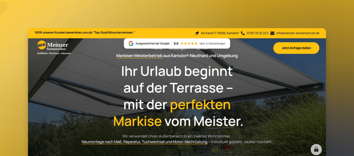 markise caddy 270 Grad Markise Horizon