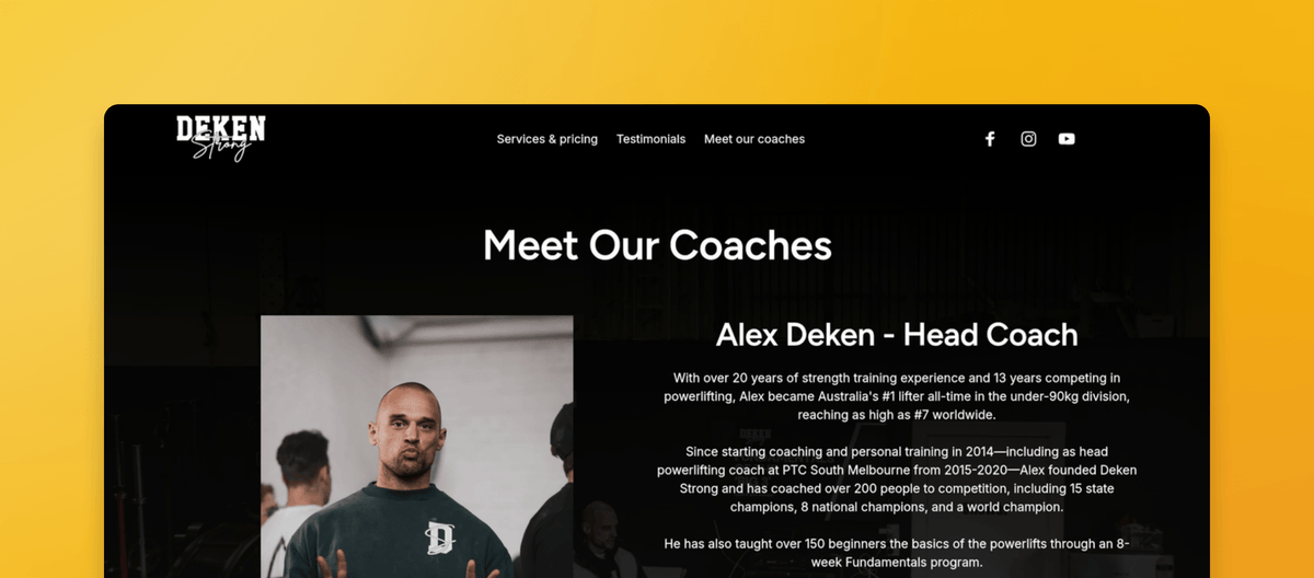 Meet Our Coaches